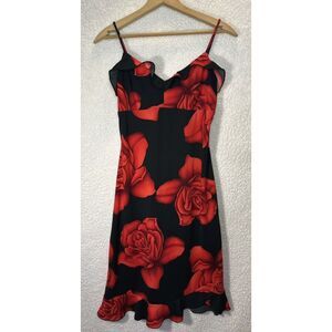 La Belle Rose slip Dress Dead-stock Y2K Fixed Straps